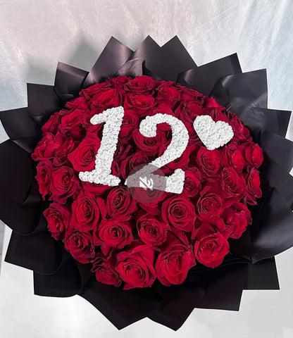 Number Baby’s Breath Topper